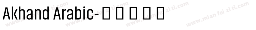 Akhand Arabic字体转换
